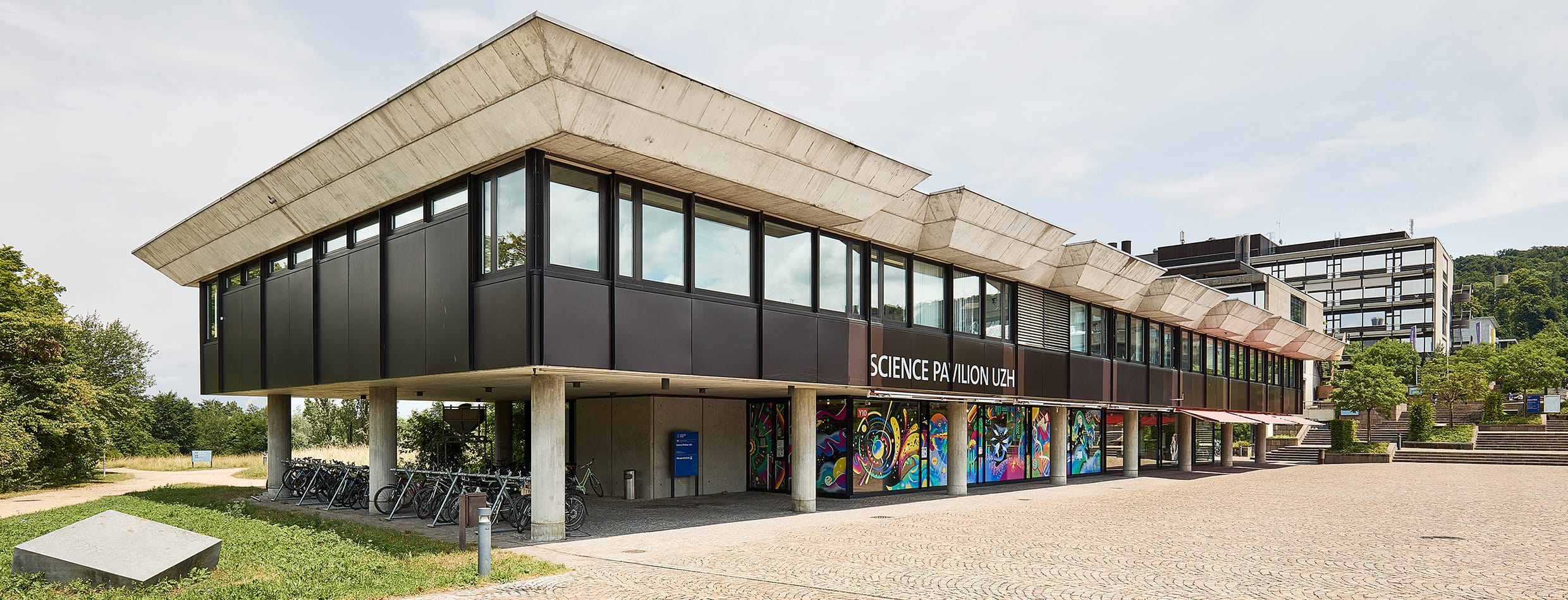 Science Pavilion UZH Gebäude Seitenansicht